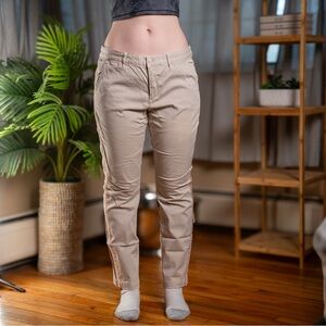 Anthropologie Tan Straight Leg Pants